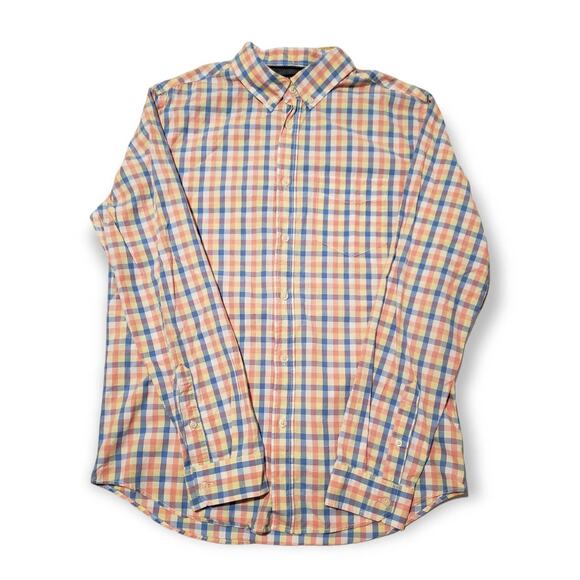 Aeropostale Designed in NYC Pastel Plaid Button Up Long Sleeved Shirt - Picture 1 of 4